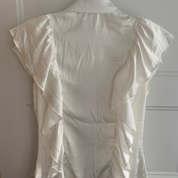 White Ruffle Blouse - Picture 4 of 4